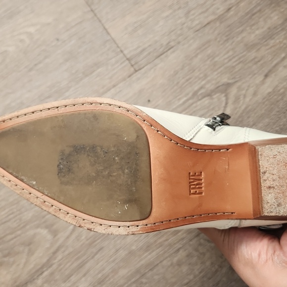White Frye Booties - Picture 2 of 5